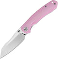 Folding Pocket Knife 3.35 14C28N Blade G10 Handle Liner Lock EDC Knife Small Pocket Knife for Men Sharp Pocket Knives Camping Hiking Hunting Survival Knives with Clip (Pink)