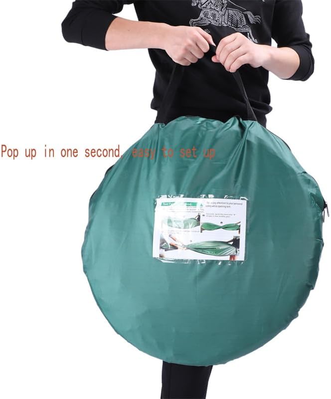 NOLLAM Portable Pop Up Privacy Tent Outdoor Camping Bathroom Toilet Shower Tent with Carrying Bag Outdoor Rain Shelter for Hiking Beach Picnic Fishing Instant Rain Shelter Privacy Shelter Green