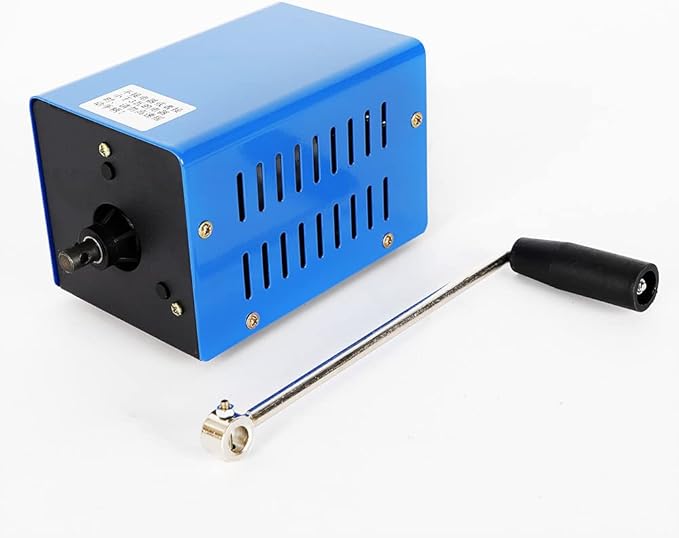 Gdrasuya10 20W Blue Hand Crank Power Generator Manual Crank Dynamo with USB Generator Portable Emergency Generator for Travel Camping Hiking Power Failure