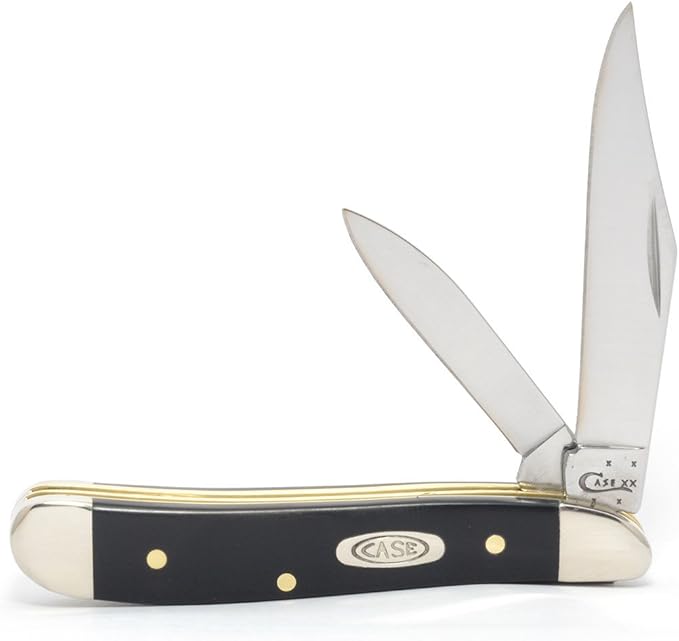 Case WR XX Pocket Knife Black Synthetic Peanut Item #22416 - (2220 SS) - Length Closed: 2 7/8 Inches