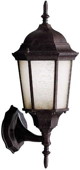 Kichler Madison 19.75 1 Light Outdoor Wall Light with Clear Beveled Glass in Tannery Bronze
