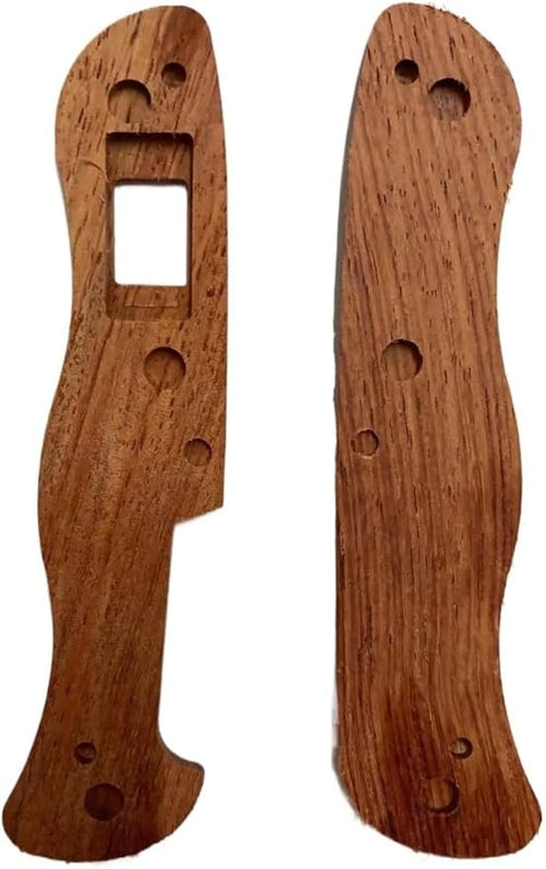 1 Pair Wooden Scales Handle Fits for 111MM Knife Handle Patch DIY Replacement