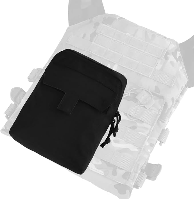MOLLE GP Tactical Utility Pouch - Multi-Functional Magazine Tool Sundry Storage Abdominal Bag for Airsoft Shooting Vest Belt Hiking Hunting(Matte Black)