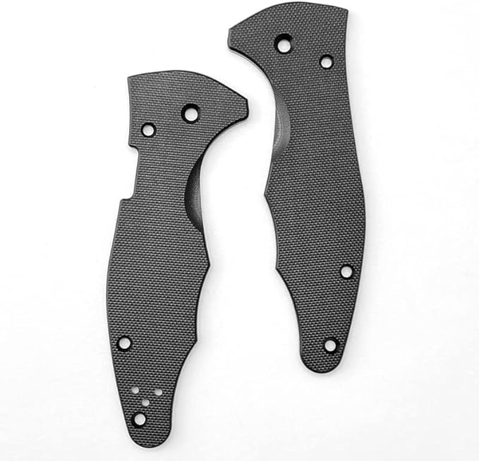 1 Pair Custom G10 Scales Fits for Yojimbo 2 C85 CNC Handle Patch DIY Accessory(Black)