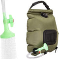 TopHomer Solar Shower Bag with Hose Shower Head Thermometer 20L Foldable Camping Shower Bag On-Off Switchable Shower Head for Hiking Beaches Garden Sprinkler Bags