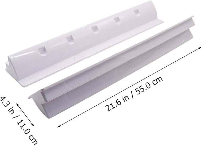 Cabilock 2pcs Solar Panel Side Mounting Brackets Marine Caravan Motorhome RV Solar Panel Side Mount Brackets Roof Installation Clamps White