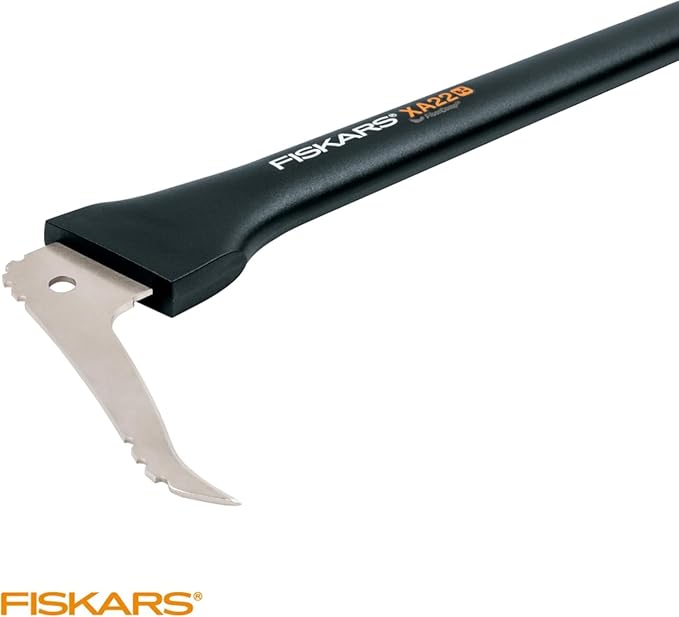 Fiskars 28 Hookaroon Saves Your Back - Lift Drag &amp Load Heavy Rounds of Firewood and Split Wood - Sharp and Lightweight Pick Tool for Logs - Pickaroon Logging Tool - Forestry Tools