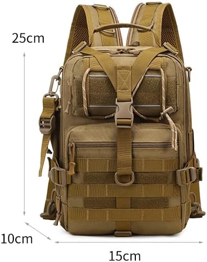 Tactical Backpack Military Molle Hiking 36-55L Outdoor mountaineering bag trekking touring fishing blue and black camouflage