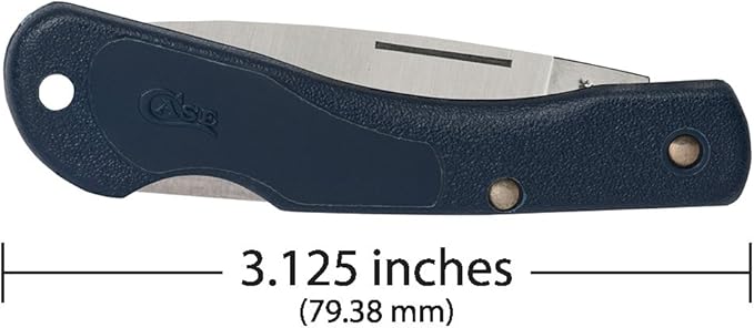 Case XX WR POCKET KNIFE BLUE HANDLED MINI-BLACKHORN ITEM 2392 LENGTH CLOSED 3 1/8 INCH (LT1059L SS)