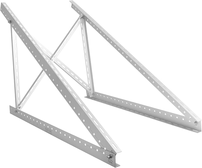 45 Solar Panel Mount Bracket for 100-400 Watts Solar Panel with Enhanced Cross Beams Suitable for Roof RV Ground Boat etc.
