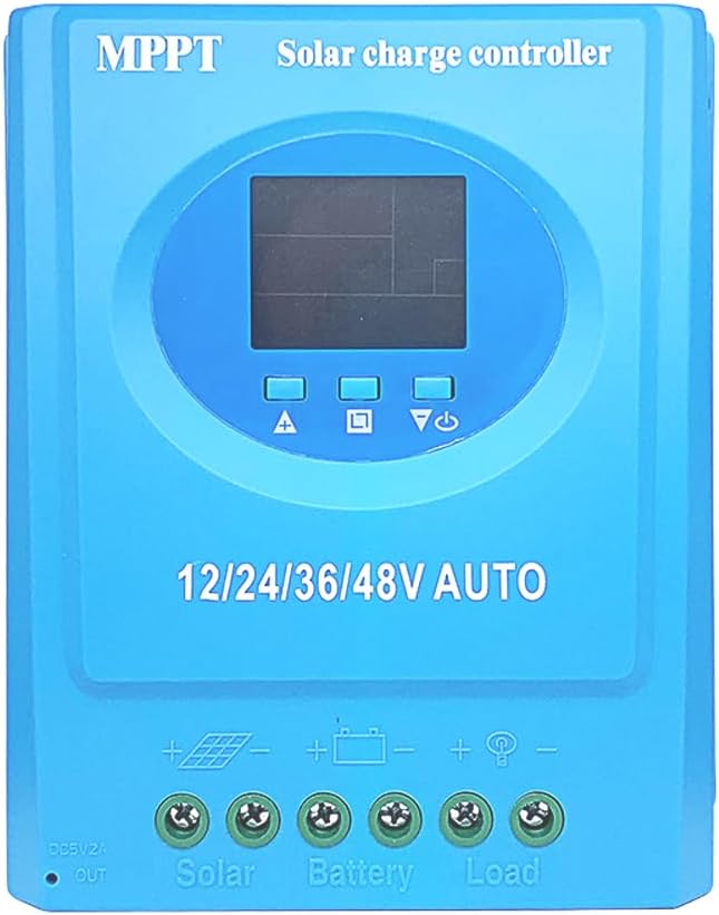 Irfora 100A MPPT Solar Controller 12V 24V 36V 48V LCD Display Battery Intelligent Regulator with Dual USB Output for Acid/Lithium Battery