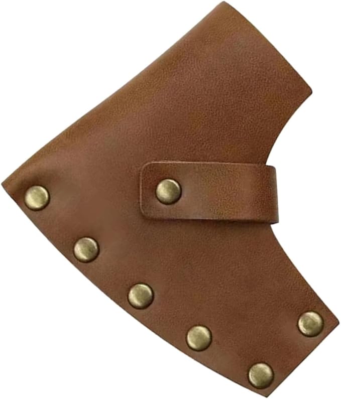 Mipcase 4pcs Leather Hatchet Blade Protector Splitting Axe Cover Portable Camping Axe Sleeve
