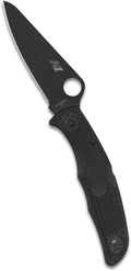 Spyderco Pacific Salt 2 Lightweight Knife with 3.78 Corrosion Resistant H-1 Steel Blade and Black Non-Slip FRN Handle