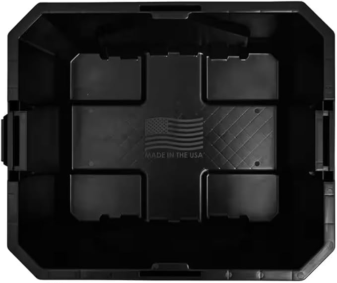 19-Gallon Storage Tote with Red Lid DH43831