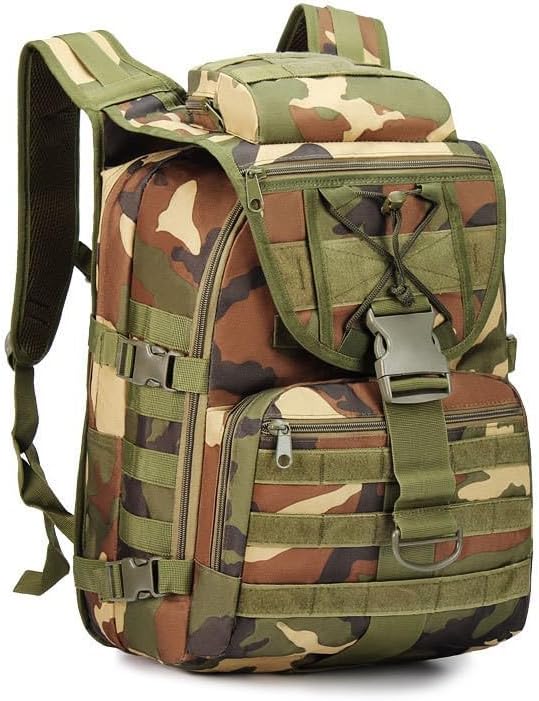 Tactical Backpack Military Molle Hiking 40L Outdoor camouflage travel camping tactical jungle camouflage