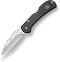 Buck Knives 726 Mini Spitfire Folding EDC Knife 2-3/4” Pocket Knife Blade Lockback Design Aluminum Handles 420HC Stainless Steel Drop Point Folding Blade Made in the USA Black 2.1 oz