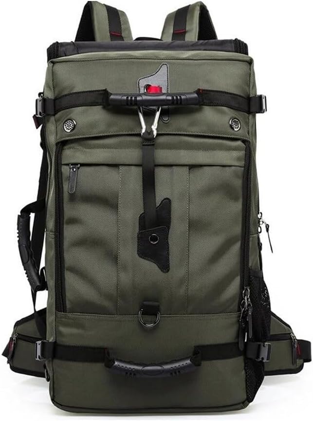 Tactical Backpack Military Molle Hiking 36-55L travel casual sporty outdoor duffel bag army green (50L) rain cover