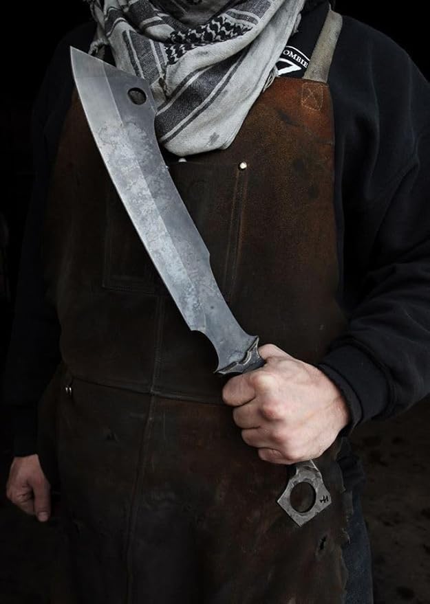 OLDZ CRAFTZ- Handmade High Carbon Steel Chopping Blade Sword Full Tang Outdoor Hunting Camping Hiking Survival with Protective CoverCosplay Swords LARP Sword Prop Swords Cosplay &amp Gifts