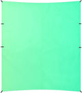 Green Gradient Beach Cabana UPF50+ Easy Setup Portable Sun Shelter with Sandbags and Shovel for Backyard and Camping