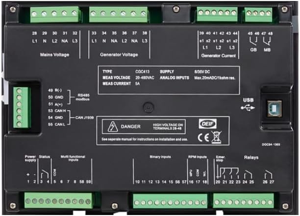 DEIF Compact Genset Controller AMF Generator Controller CGC400 CGC413 Original CGC-413