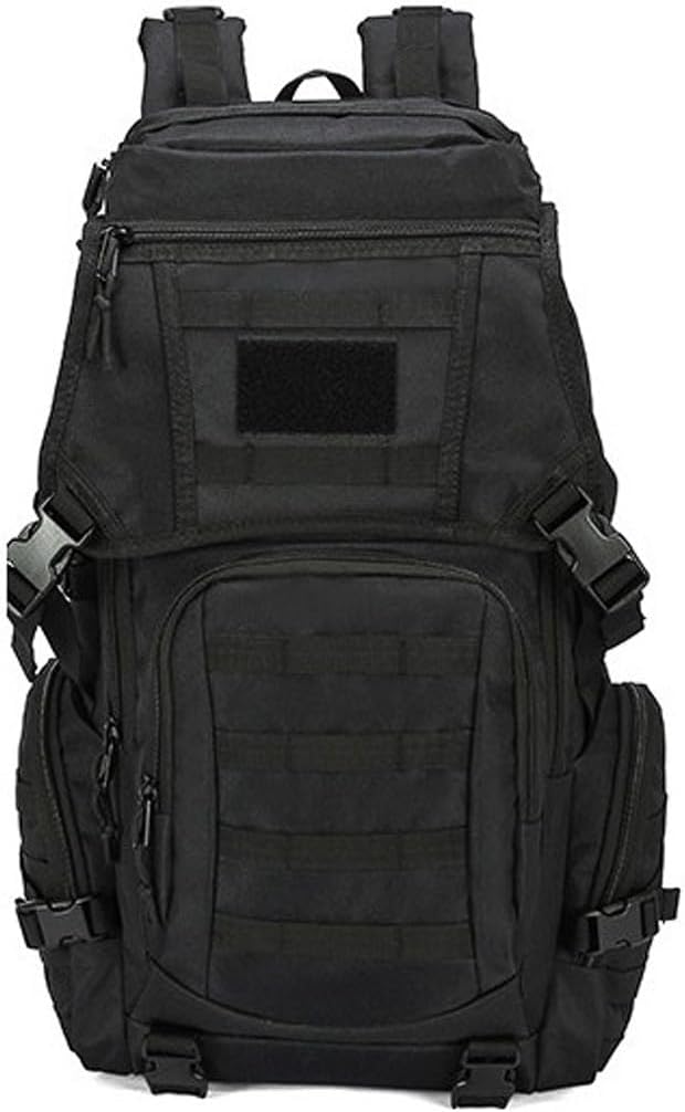 50L Multi functional Combination Backpack Tactical Mountaineering Bag Cycling Sports Outdoor Shoulder Pack (Black)