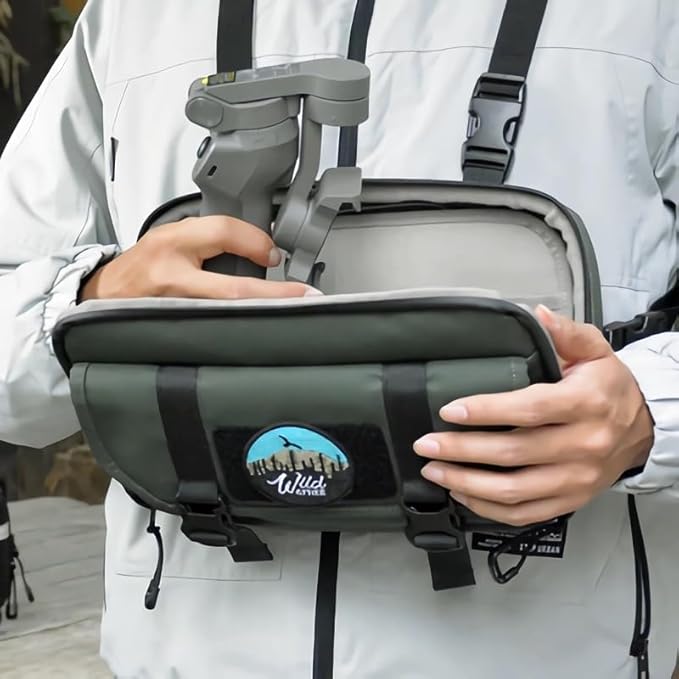 Modular Front Pack – Versatile On-the-Go Storage for Lancer300 Quick-Access Design Ideal for Outdoor Essentials Black