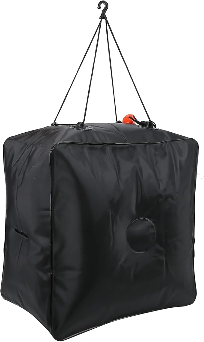 40L Solar Shower Bag Outdoor Camping Shower Solar Heated Water Bag with Advanced Shower Head and Rope Leak - Proof PVC Material for Hiking Beach Travel