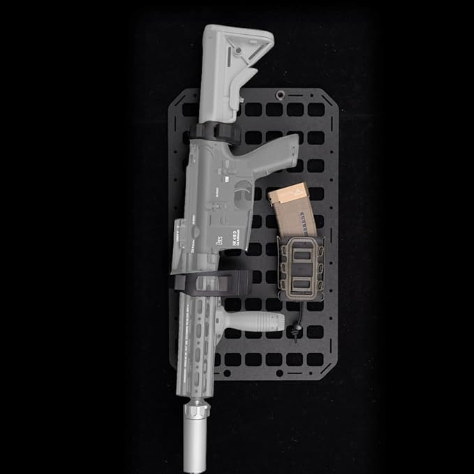 8x12.5inch Tactical MOLLE Organizer Platform for IFAK Pouch Gun Holster Rigid Molle Panel Portable Insert Backpack Hunting Attachment