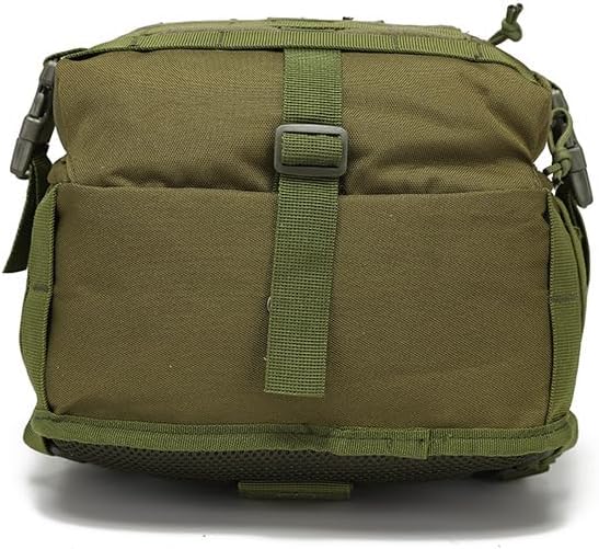 Tactical Sling Backpack Pack Military Shoulder Water-Resistant Bags 15L Oxford Army Breathable Daypack Bag for Hiking Sports (Green 15L)