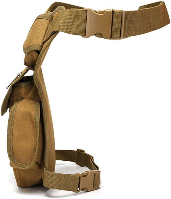 Outdoor Sports Hiking Versipack Camouflage Bag Tactical Leg Pack - Tan