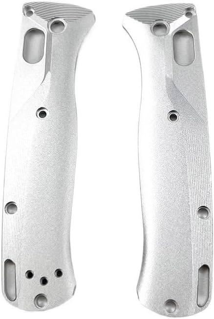 1 Pair CNC Aluminum Alloy Scale Handle Replacement Fits for Bugout 535(Silver)