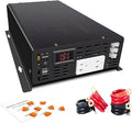 5000Watt Pure Sine Wave Power Inverter 12VDC to 120VAC 10KW Peak Built-in Soft Starter Dual AC Outlets 2× 2.4A USB Port &ampHardwire Terminal Off-Grid Solar Converter RV Trucks (U5-500012)