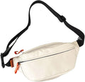 Men Fanny Pack Teenager Outdoor Sports Running Cycling Waist Bag Pack Male Fashion Shoulder(White)