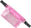 Waterproof Dry Bag Waterproof Swimming Bag Ski Drift Diving Shoulder Waist Pack Bag with Waist Strap Phone Fanny Pack Mobile Belt Bag for Rafting for SwimmingBoating(Pink)