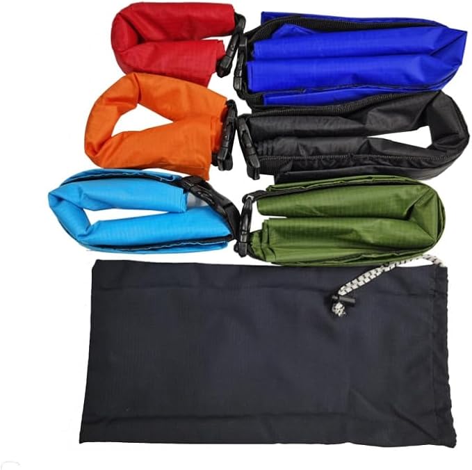 Multifunctional Waterproof Dry Sacks Set Lightweight and Durable for Outdoor Activities like Rafting Boating and Camping (Multicolor)