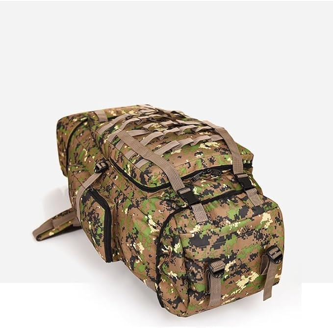 Tactical Backpack Military Molle Hiking 36-55L Camouflage Mountaineering Bag Tactical Hiking Bag Cycling Jungle Camouflage