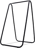 Hammock Chair StandHeavy-Duty Steel Hammock Stand Multi-Use Swing Stand for Outdoor Indoor Hanging Hammock Stand for Chair Hammock Chair not Include Weather Resistant Easy to Assemble (Black)