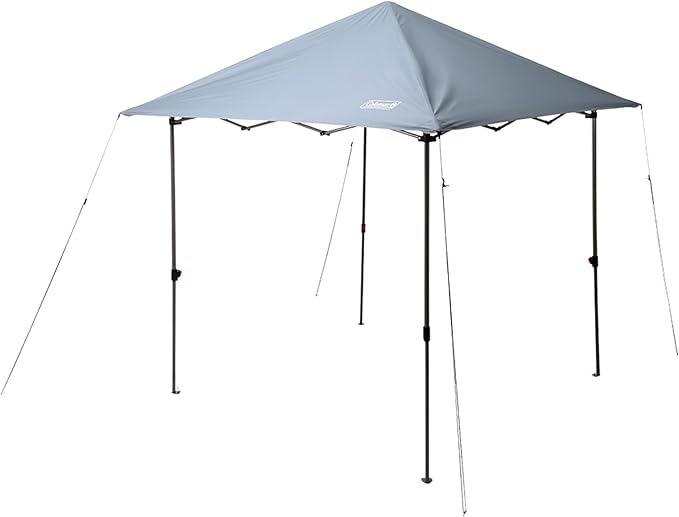 Coleman Oasis Lite Pop-Up Canopy Tent with Side Wall Attachment Portable Shelter with Easy Setup &amp Takedown Wheeled Carry Bag Included 7x7/10x10ft Sizes