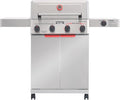 Monument Grills 4+1 Burner Stainless Steel 525 sq.in Propane Gas Grill 49000 BTU Assembles in 30 Mins Outdoor Mesa 2 Patio Grill with Broil Zone Side Burner Foldable Side Shelf Mesa II 415BZ