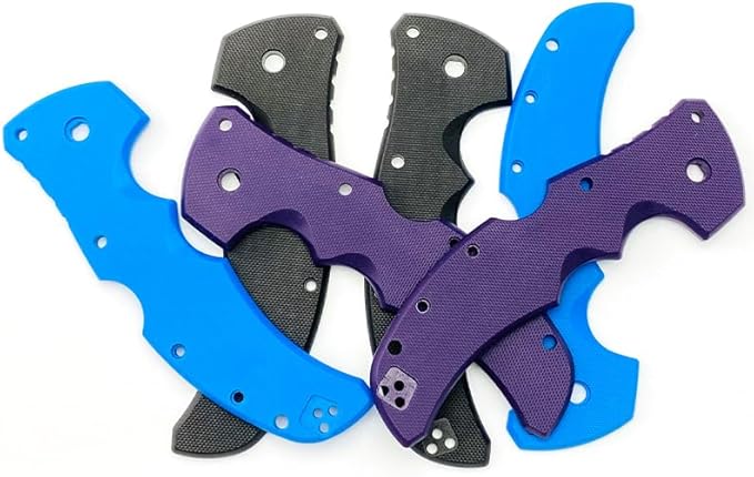 1 Pair Custom G10 Scales Handle Fits for Recon1 DIY Making Accessory(Purple)