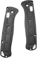 1 Pair Custom Aluminum Alloy Scales Fits for Bugout 535 Premium CNC Handle Patch(Black)