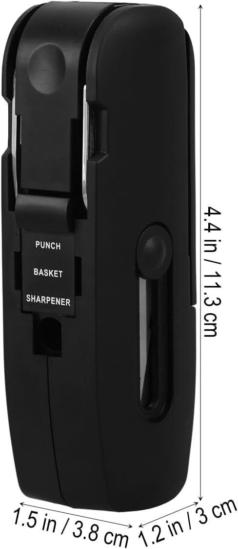 Folding Pocket Size Multifunctional 10-in-1 Stationery Office Tools Scissor Pencil Sharpener Stapler Screwdriver Tape Measure for Daily Use School Business