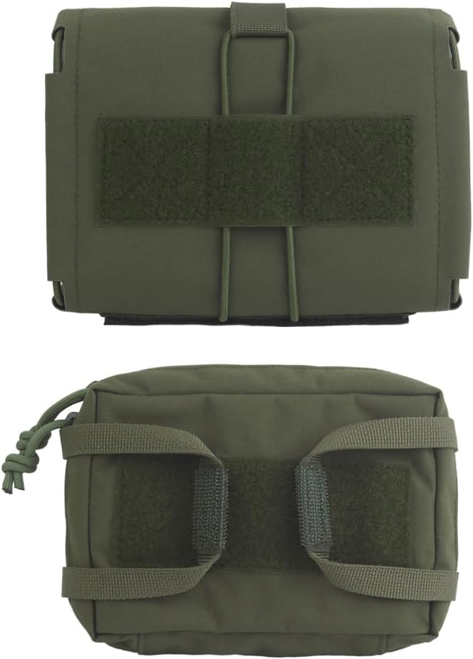 Tactical Medical Pouch - MOLLE IFAK &amp Trauma Kit Bag for First Aid Duty Belt EMT and Survival