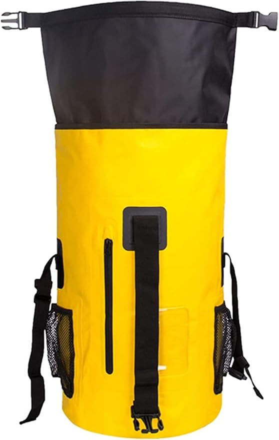 Waterproof Dry Bags Lightweight Floating Back Pack Drybag Outdoors Waterproof Dry Bag for Kayaking Boating Scuba Diving (Color : Yellow)