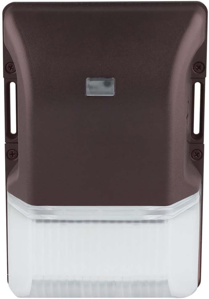 Nuvo 65/748 20W Outdoor LED Small Wall Pack Dusk to Dawn CCT-Selectable 3000K/4000K/5000K Bronze