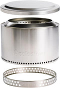 Solo Stove Yukon Essential Bundle | Portable Smokeless Fire Pit Stainless Steel for Wood Burning Incl. Yukon Fire Pit Lid and Stand Diameter: 27in Height: 19.8in Weight: 40.35lbs