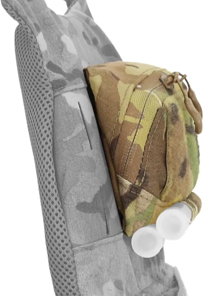 Tactical Vest Plate Carrier MOLLE Adapt Admin Panel Pouch Chest Expansion Sub Bag Utility Map Pouch Airsoft Vest
