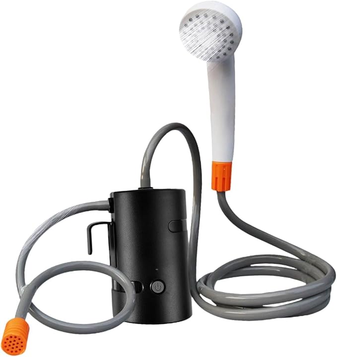 kowaku Electric Shower Kit with Suction Cup and Hose for Outdoor Use