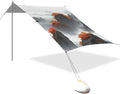Beach Canopy with Windproof Ropes &amp Sandbags Beach Tent Sun Shade Sun Shelter for Camping Trips Fishing Backyard Fun or Picnics Mountain