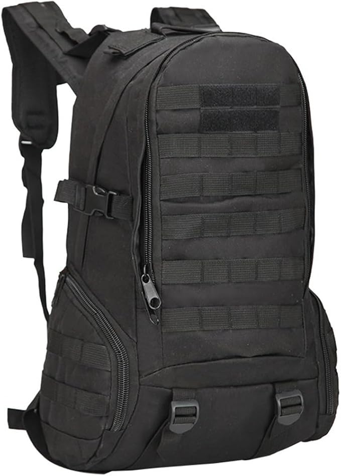 Tactical Backpack for Men Hiking Day Pack Molle Military Rucksack Waterproof 35L EDC Bag (Black)